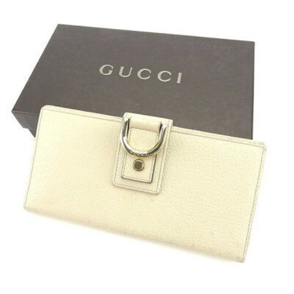 Gucci Abbey long Wallet zipper beige leather - Picture 1 of 6